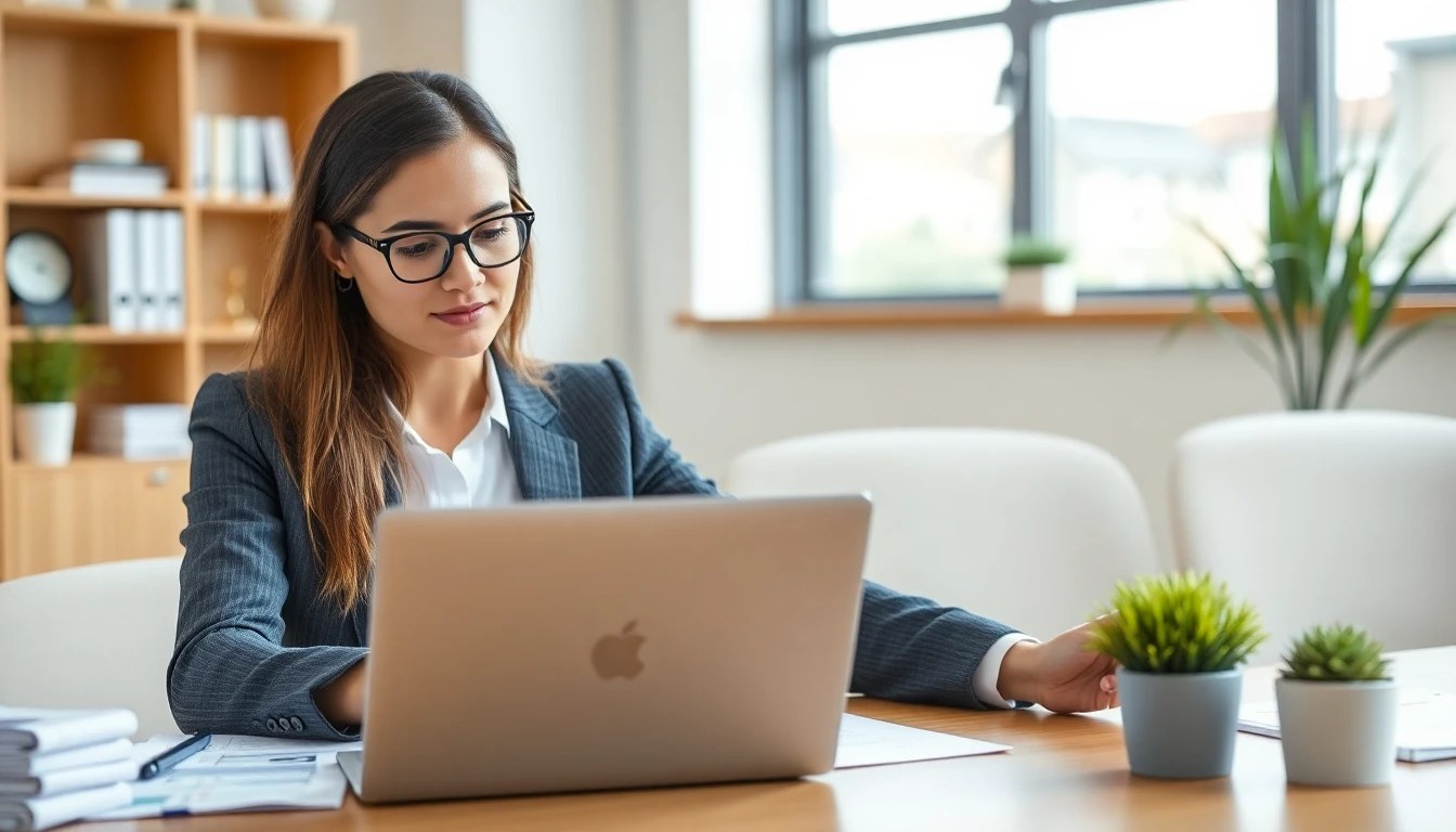 Employer reviewing ACA Form 1095-C and ICHRA reporting documents at a desk