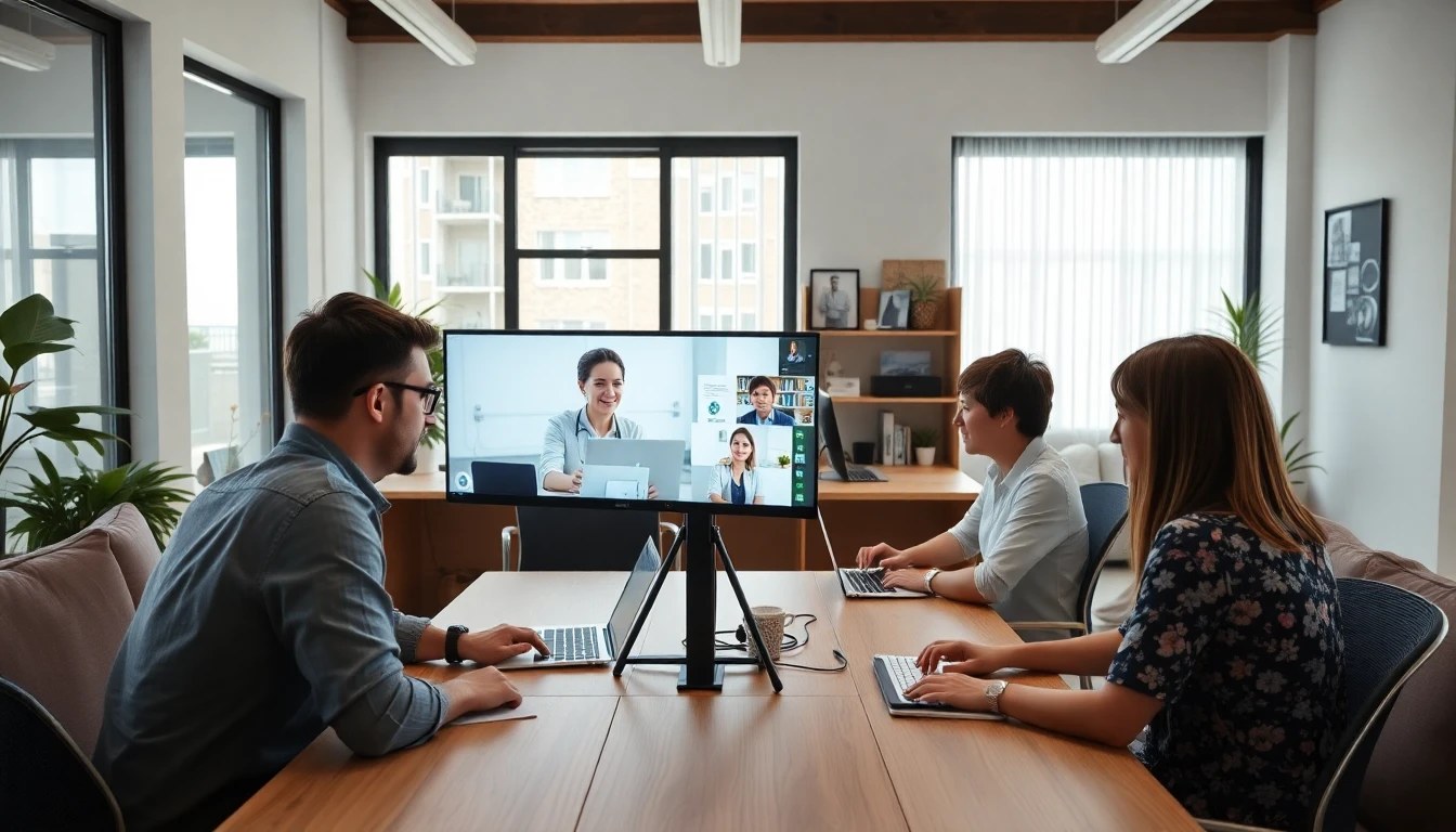 Remote tech team members working from laptops in different cities, representing distributed workforce health benefits